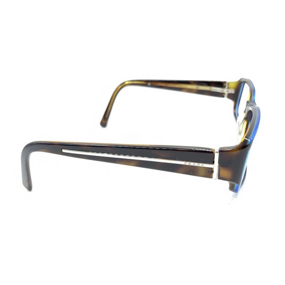Prada VPR 02M ZXH-1O1 Brown Blue Tortoise Eyeglasses Frames 54-16 140 Italy - Picture 4 of 12